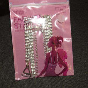 Marks & Spencer Silver Tone CZ Interchangable Fashion Bra Straps